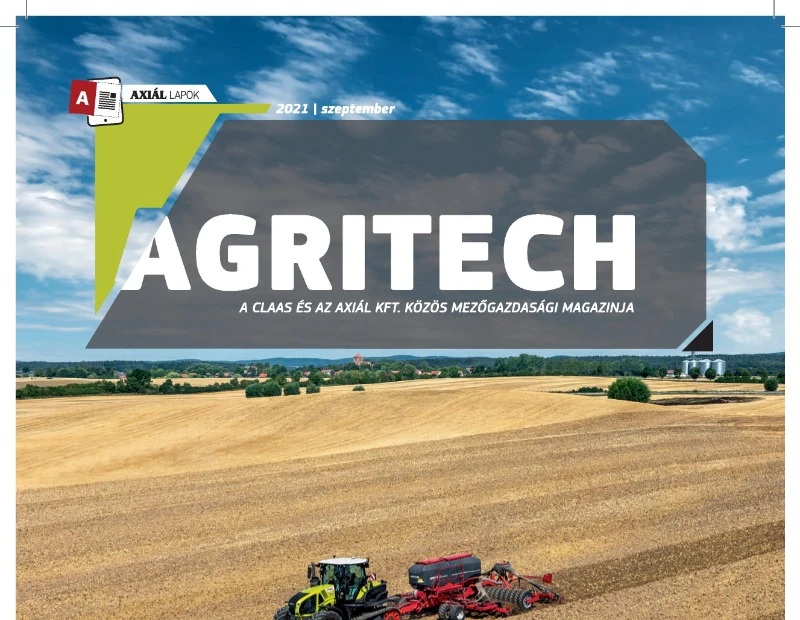 Megjelent az Agritech 2021-es szeptemberi száma (+magazin)