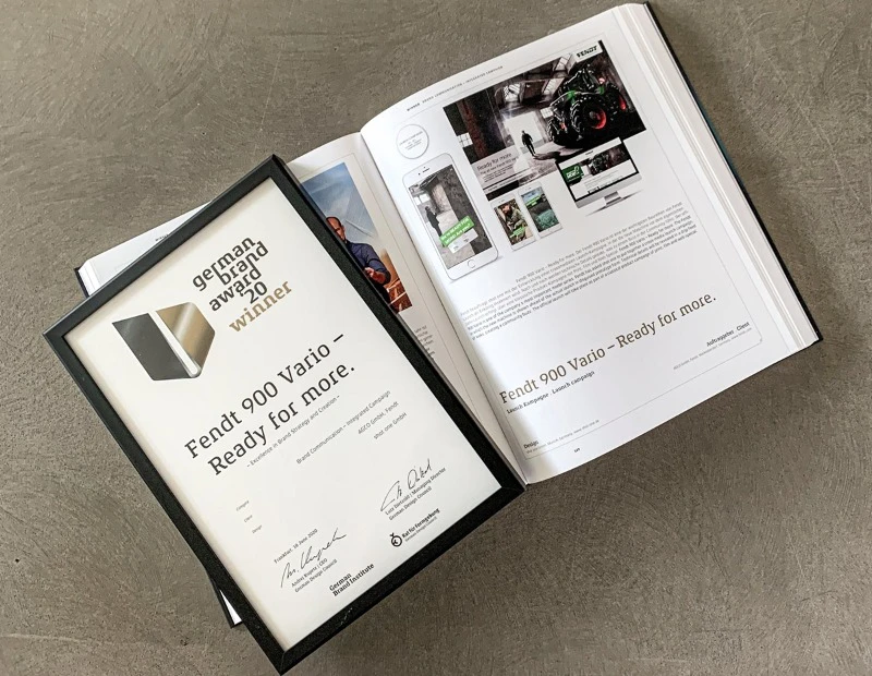 A Fendt marketingkampányai „German Brand Award 2020” elismeréseket nyertek