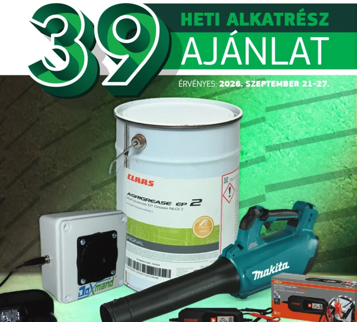 Heti Alkatrész Ajánlat 2026. 39. hét