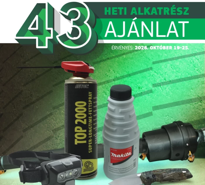 Heti Alkatrész Ajánlat 2026. 43. hét